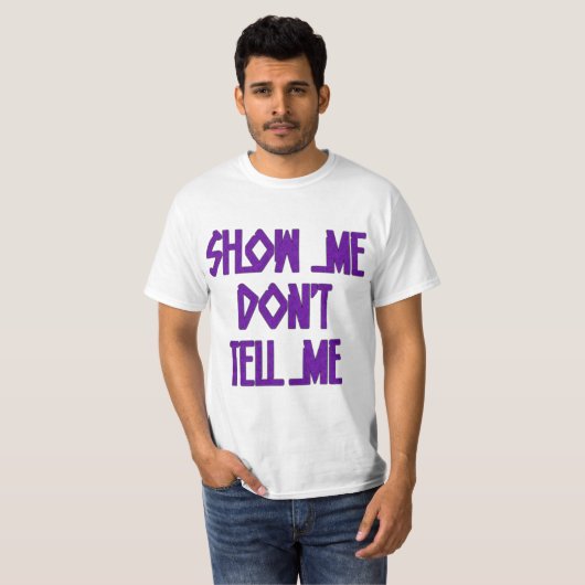 T-shirt Afficher ma valeur (Devant entier)