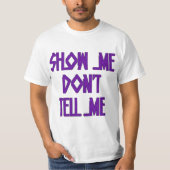 T-shirt Afficher ma valeur (Devant)
