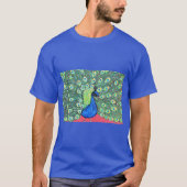T-shirt Afficher Peacock Peainting (Devant)