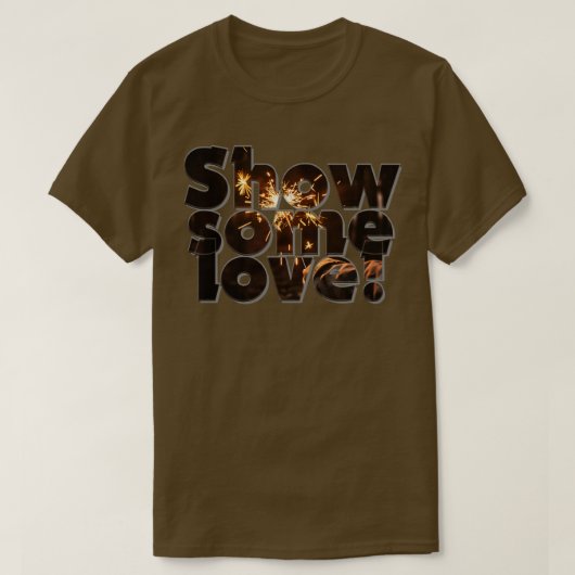 T-shirt Afficher un peu d'amour (Design devant)