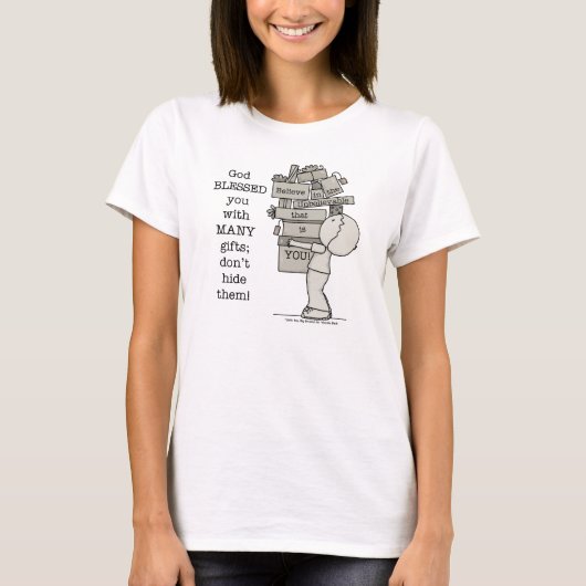 T-shirt Afficher vos cadeaux (Devant)