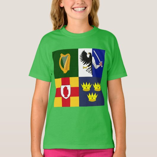 T-shirt Afficher vos couleurs - Armoiries d'Irlande (Devant)