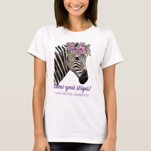 T-shirt Afficher vos rayures Sensibilisation aux maladies  (Devant)