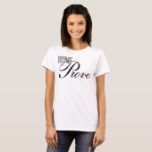 T-shirt affirmation de script esthétique "Rien à prouver" (Devant entier)