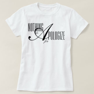 T-shirt affirmation esthétique "Rien à se faire pardonner"