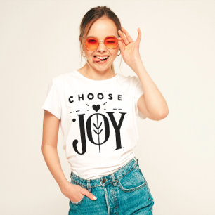 T-shirt Affirmation positive "Choisissez la joie"