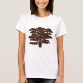 T-shirt Affirmations Arbre Mots Inspirationnels (Devant)