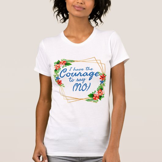 T-shirt affirmations positives pour l'anxiété et l'amour d (Devant)