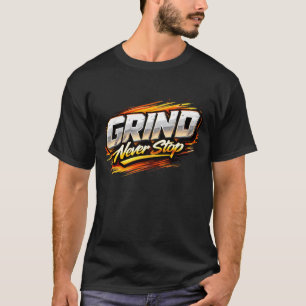 T-shirt Affûtez Jamais Arrêter Hustle Métallique Gym