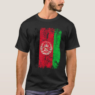 T-shirt AFGHAN DRAPEAU Vintage Afghanistan Drapeau AFGHANI