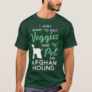 T-shirt Afghan Hound Funny Vegan propriétaire Amoureux des