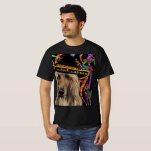 T-shirt Afghan Hound Mexique