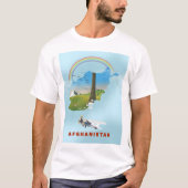 T-shirt Afghanistan Carte du paysage affiche (Devant)
