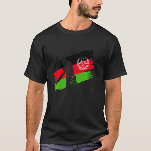 T-shirt Afghanistan Drapeau Afghanistan Joueur du drapeau  (Devant)