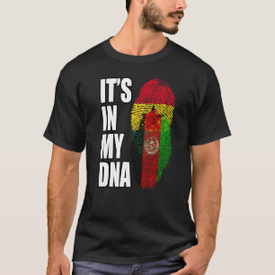 T-shirt Afghanistan Et Ghana Mélangent Le Drapeau Adn Patr