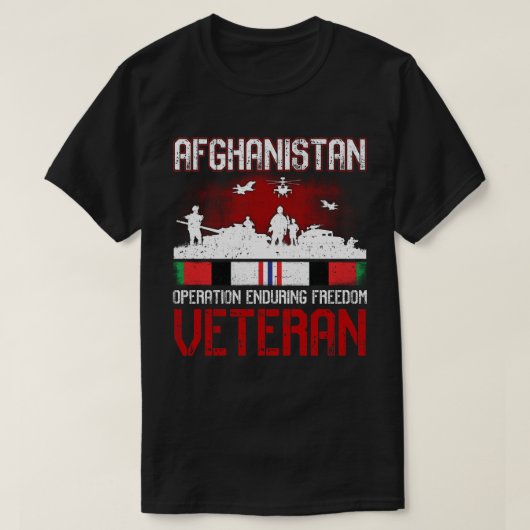 T-shirt Afghanistan Veterans Graphic Tee (Design devant)