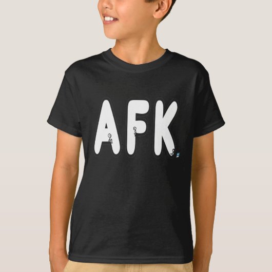 T-shirt AFK - Éloignez-vous du clavier (Devant)
