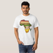 T-shirt Africa map (Devant entier)