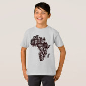 T-shirt Africa map (Devant entier)