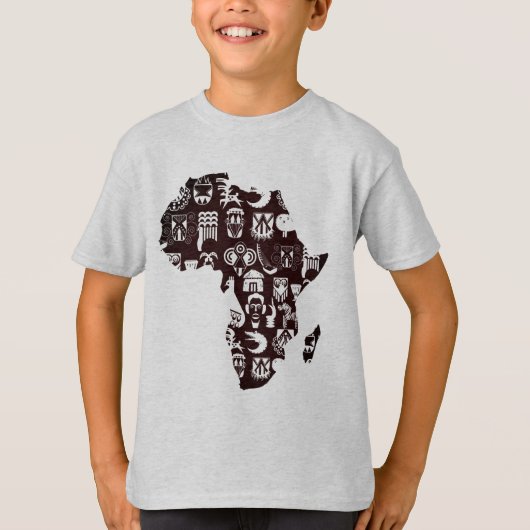 T-shirt Africa map (Devant)