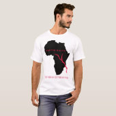 T-Shirt Africa Map - Bloed (Voorkant volledig)