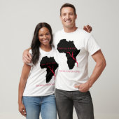 T-Shirt Africa Map - Bloed (Unisex)