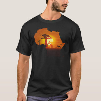 T-shirt Africa Savannah Continent Lion African King Cradle
