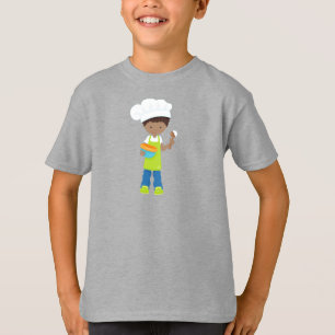 T-shirt Africain Américain Garçon, Cuisson, Boulangerie, B