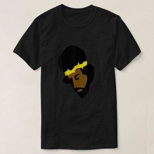 T-shirt Africain-Américain Jésus Noir (Design devant)