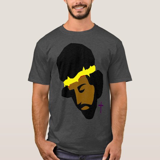 T-shirt AFRICAIN AMERICAN    JESUSBlack Jesus Art (Devant)