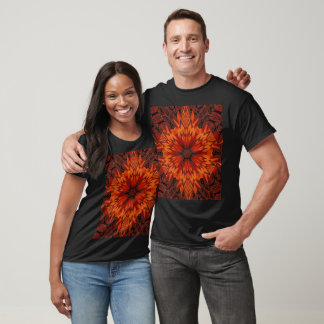 T-shirt Africain Daisy Bohème Abstrait Floral Graphisme