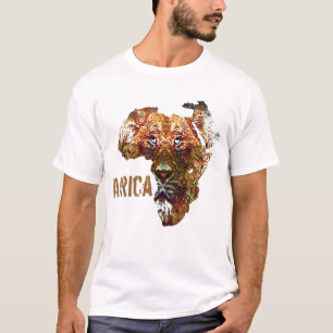 T-shirt africain de lion