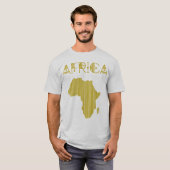 T-shirt africain d'or (Devant entier)