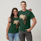 T-shirt Africain Faune Continent Eléphant Maman et Veau (Unisexe)