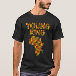 T-shirt Africain King Hommes garçons Cool African Kente Cl