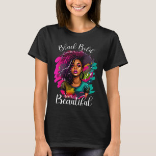 T-shirt Africaine Américaine Pop Melanée Femme Histoire No
