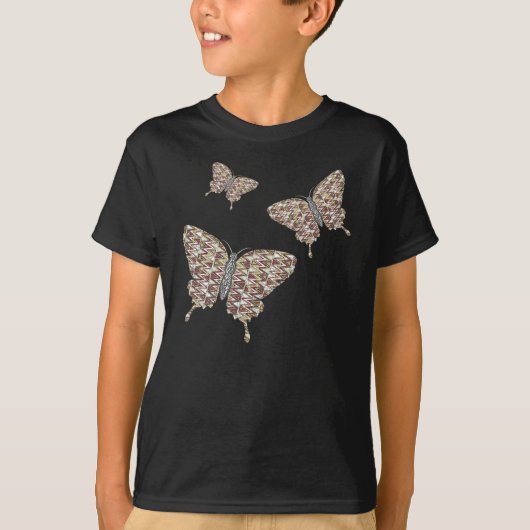 T-shirt Africaine Swallowtail Kid's and Baby Dark Shirt (Devant)