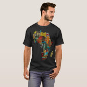 T-shirt Africains Dashiki Pattrens Mois de l'histoire des  (Devant entier)