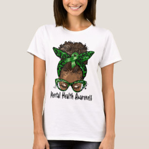 T-shirt African American Black Woman Mental Health Award