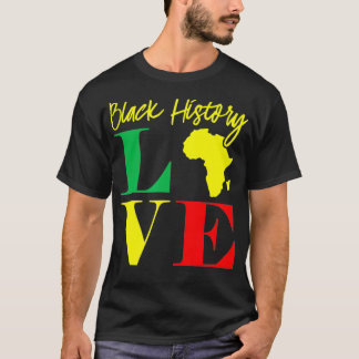 T-shirt African American Clothing Gift Men Women Black His
