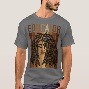 T-shirt African American Educator Black Teacher Hair Art