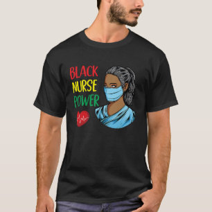 T-shirt African American Nurse Black Power African Nurse
