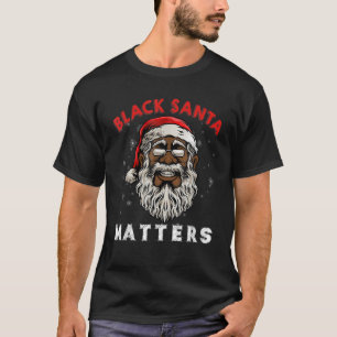 T-shirt African American Santa Black Matters Christmas Paj