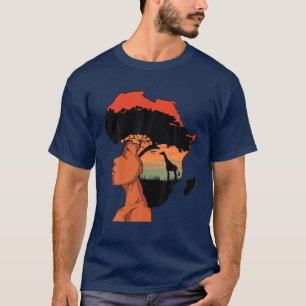 T-shirt African American Woman Pride Melanin Afro Black Hi