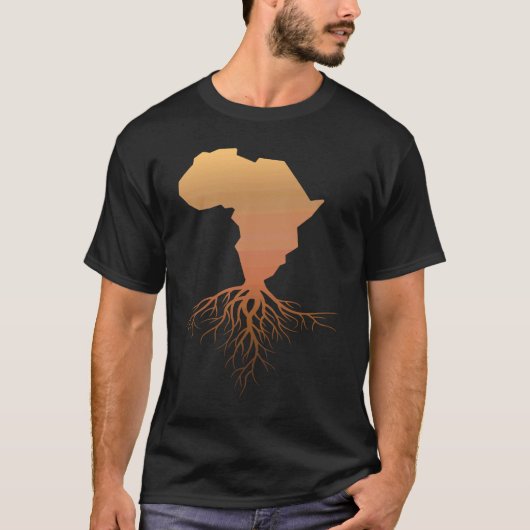T-shirt African Continent Roots African Pride Black Cultur (Devant)