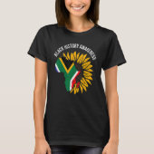 T-shirt African Flag Flower Cool Black History Awareness M (Devant)