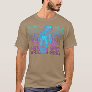 T-shirt African Grey Parrot Retro African Grey Cadeau