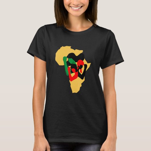 T-shirt African Human Rights and Women Struggle (Devant)