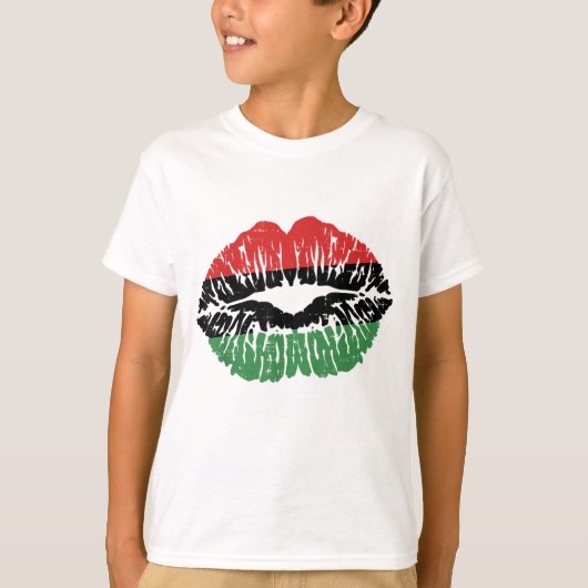 T-shirt African Lips Flag (Devant)