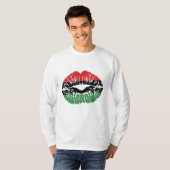 T-shirt African Lips Flag (Devant entier)